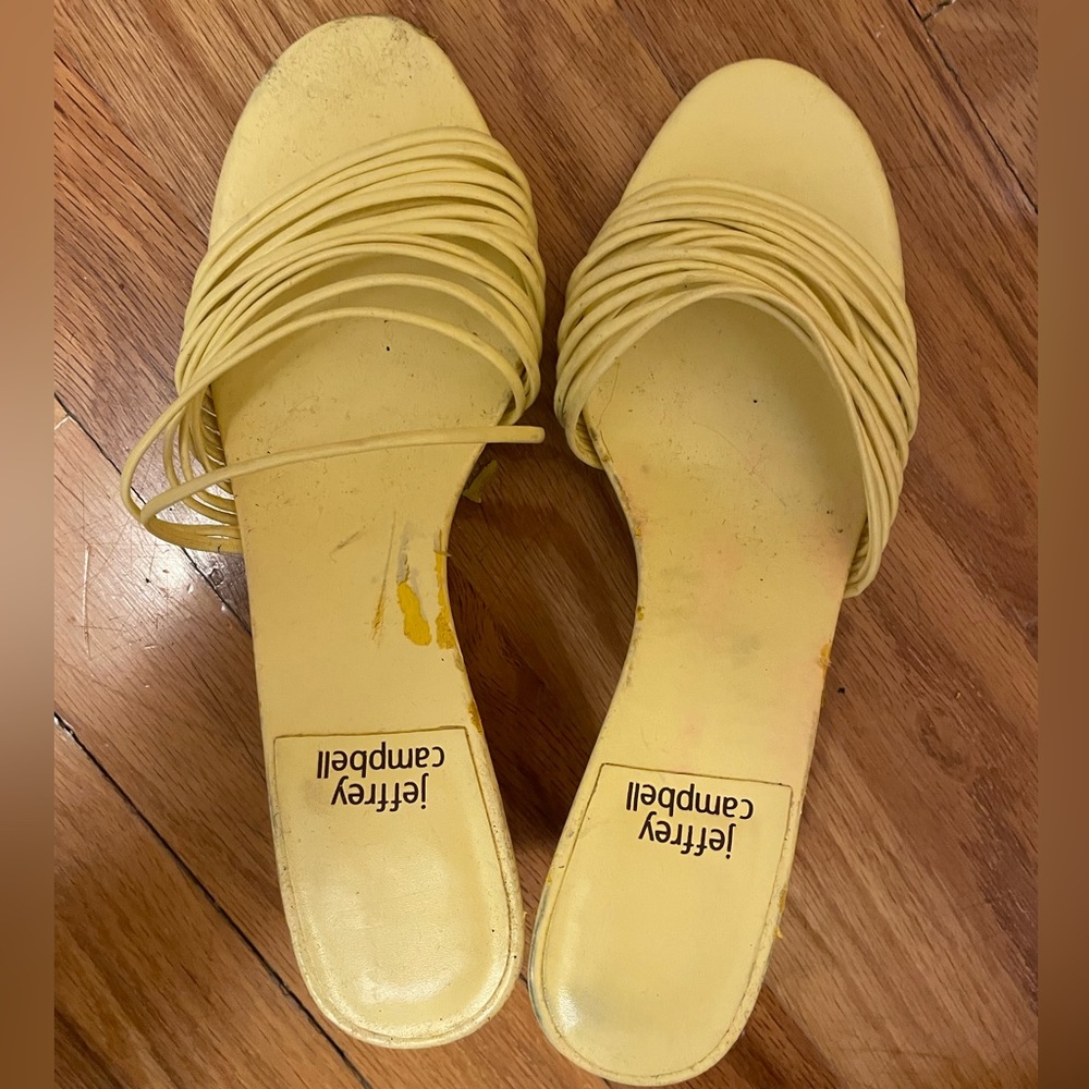 Jeffrey Campbell yellow shoes